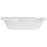 White Bakeware Oval Eared Dish 