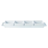 Porcelite Creations Creations Square Shaped Set Of Four Bowls & Tray 