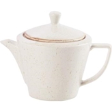 Porcelite Seasons Oatmeal Conic Tea Pot