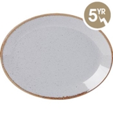 Porcelite Seasons Stone Oval Plate